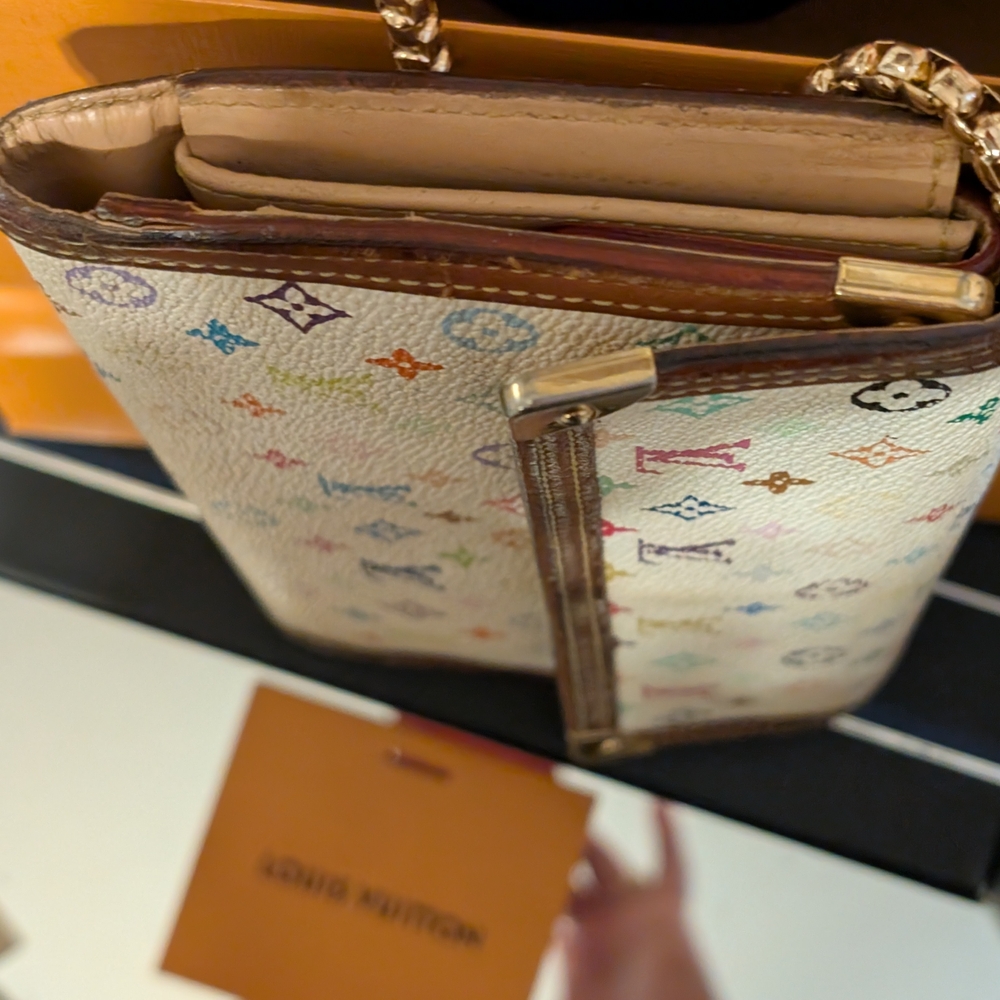 Vintage Louis Vuitton Colorful Monogram Sarah Wallet - Picture 9 of 11